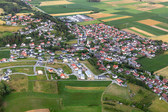 Aerial photograpy of Moosthenning in the state Bavaria, Germany