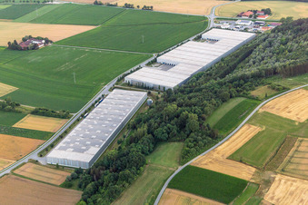 Logistics center on Dingolfinger Straße in the district Unterhollerau in Moosthenning in the state Bavaria, Germany
