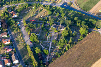 Cemetery Graben in the district Graben in Graben-Neudorf in the state Baden-Wuerttemberg, Germany