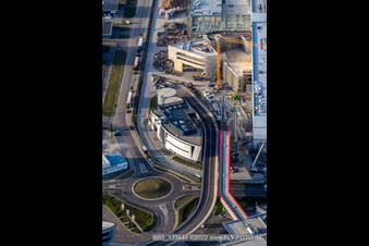 Bird's eye view of SEW-EURODRIVE GmbH & Co KG – Manufacturing plant and SCC Mechanics/Mechatronics in the district Graben in Graben-Neudorf in the state Baden-Wuerttemberg, Germany