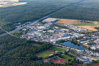 Industrial area NW in Forst in the state Baden-Wuerttemberg, Germany