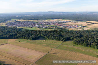 Aerial view of Hambrücken in the state Baden-Wuerttemberg, Germany