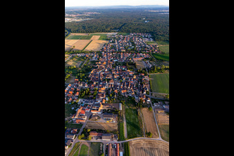 Aerial photograpy of Westheim in the state Rhineland-Palatinate, Germany