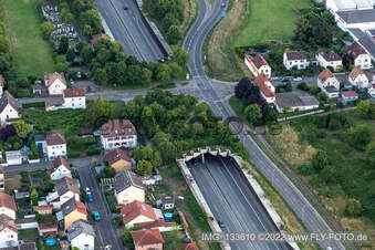 Underpass of the A65 at the Landau-Zentrum junction in the district Queichheim in Landau in der Pfalz in the state Rhineland-Palatinate, Germany