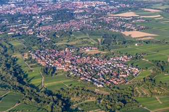 Drone recording of District Arzheim in Landau in der Pfalz in the state Rhineland-Palatinate, Germany