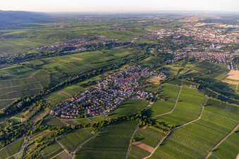 District Arzheim in Landau in der Pfalz in the state Rhineland-Palatinate, Germany from the drone perspective