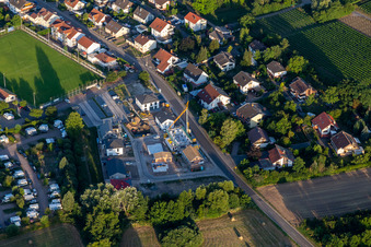 Klingener Straße in the district Ingenheim in Billigheim-Ingenheim in the state Rhineland-Palatinate, Germany