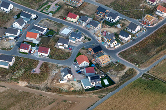 New development area K2, Narzissenweg in Kandel in the state Rhineland-Palatinate, Germany