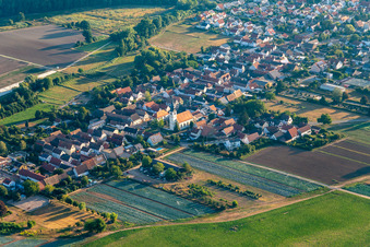 Freisbach in the state Rhineland-Palatinate, Germany seen from above