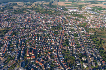 Schifferstadt in the state Rhineland-Palatinate, Germany out of the air