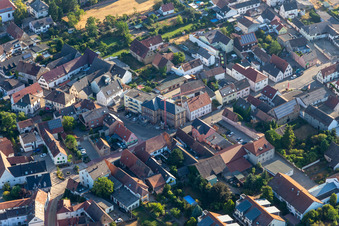 Main Street in Neuhofen in the state Rhineland-Palatinate, Germany