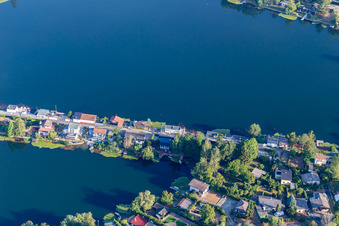 Blue Adriatic recreation area, Mittelweg in Altrip in the state Rhineland-Palatinate, Germany