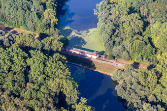 Michelsbach Lock House in the district Sondernheim in Germersheim in the state Rhineland-Palatinate, Germany