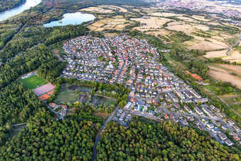District Neuburgweier in Rheinstetten in the state Baden-Wuerttemberg, Germany