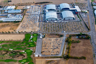 Karlsruhe Trade Fair and DM Arena in the district Forchheim in Rheinstetten in the state Baden-Wuerttemberg, Germany