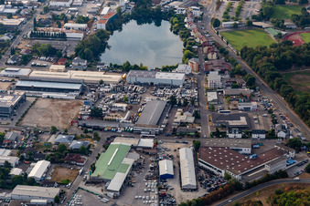 RONAL GmbH in front of the Waldsee in Forst in the state Baden-Wuerttemberg, Germany