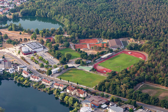 Waldseehalle, Waldseestadion FC Germania Forst 1909 eV in Forst in the state Baden-Wuerttemberg, Germany