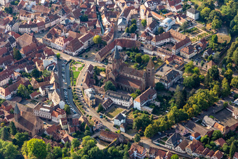 St. Peter and Paul Abbatiale Saint-Pierre-et-Saint-Paul in Wissembourg in the state Bas-Rhin, France