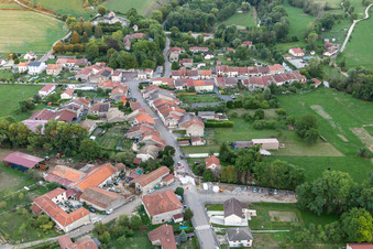 Noncourt-sur-le-Rongeant in the state Haute Marne, France from above