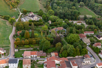 Noncourt-sur-le-Rongeant in the state Haute Marne, France seen from above