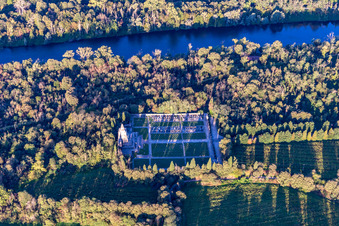 Aerial view of Graveyard of Crespi D'Adda