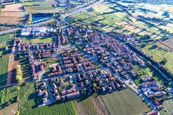 District Albignano in Truccazzano in the state Lombardy, Italy
