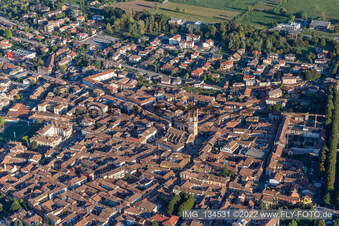 Aerial photograpy of Rivolta d’Adda in the state Cremona, Italy