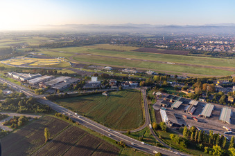 Oblique view of Reggio Emilia Aeroporto di Reggio Emilia - LIDE in Reggio nell’Emilia in the state Reggio Emilia, Italy