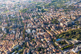Aerial photograpy of Modena in the state Modena, Italy