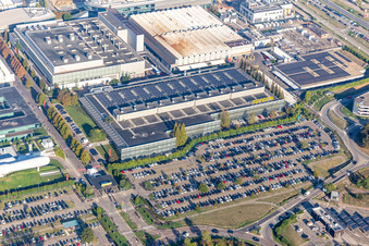 Ferrari SPA in Maranello in the state Modena, Italy from the plane