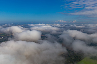 Clouds over the Bienwald in the district Minderslachen in Kandel in the state Rhineland-Palatinate, Germany