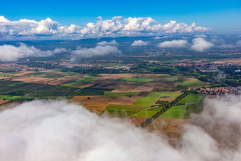 Oblique view of Rohrbach in the state Rhineland-Palatinate, Germany