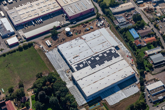 Hornbach Central Warehouse Expansion in the district Dreihof in Essingen in the state Rhineland-Palatinate, Germany
