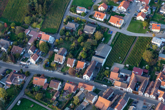 Main Street in Göcklingen in the state Rhineland-Palatinate, Germany