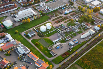 Asphalt mixing plant Landau Juchem KG in Landau in der Pfalz in the state Rhineland-Palatinate, Germany