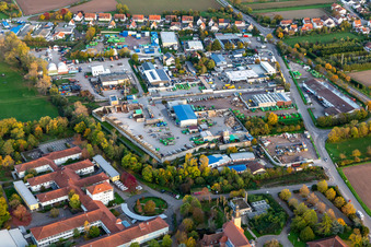 Kleiner Sand industrial estate with Süd-Müll GmbH & Co. KG for waste transport and hazardous waste disposal, Landau recycling center in Landau in der Pfalz in the state Rhineland-Palatinate, Germany