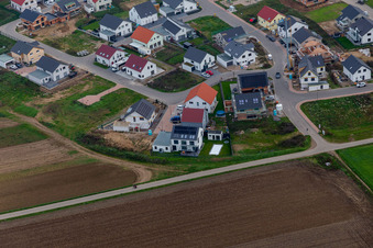New development area K2 in Kandel in the state Rhineland-Palatinate, Germany from above