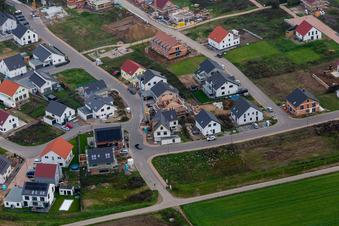 New development area K2 in Kandel in the state Rhineland-Palatinate, Germany out of the air