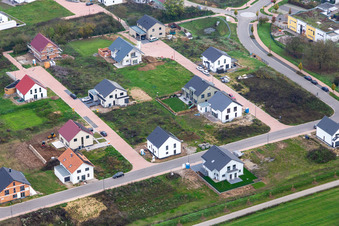 New development area K2 in Kandel in the state Rhineland-Palatinate, Germany seen from above