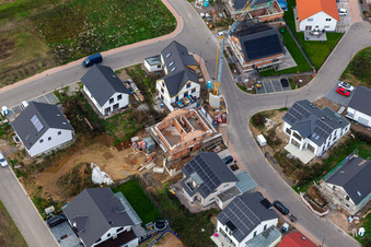 Aerial photograpy of New development area K2 in Kandel in the state Rhineland-Palatinate, Germany