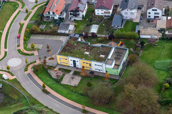 Kandel in the state Rhineland-Palatinate, Germany seen from above