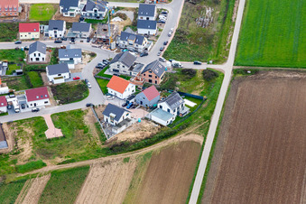 Oblique view of New development area K2 in Kandel in the state Rhineland-Palatinate, Germany