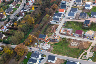 New development area K2 in Kandel in the state Rhineland-Palatinate, Germany out of the air