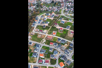Bird's eye view of New development area K2 in Kandel in the state Rhineland-Palatinate, Germany