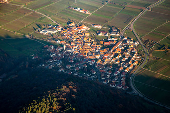 From the west in Eschbach in the state Rhineland-Palatinate, Germany