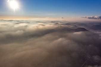 Birkweiler in the state Rhineland-Palatinate, Germany from the plane