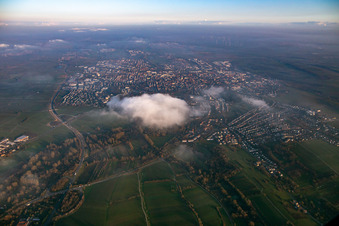Drone image of Landau in der Pfalz in the state Rhineland-Palatinate, Germany