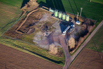 Emptying the oil tanks in Niederlauterbach in the state Bas-Rhin, France