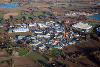 Perläckerstr commercial area in Hagenbach in the state Rhineland-Palatinate, Germany