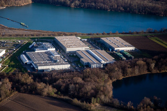 Industrial area Faureciastraße Groke GmbH in Hagenbach in the state Rhineland-Palatinate, Germany